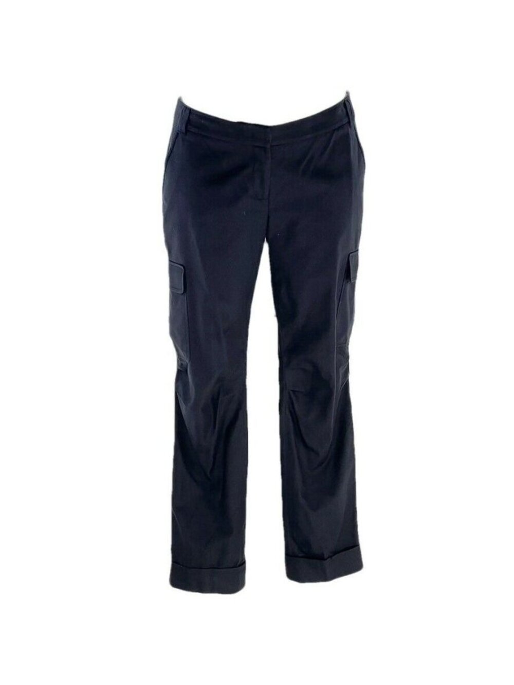 Magaschoni Women's Size 4 Black Cotton Cargo Pants